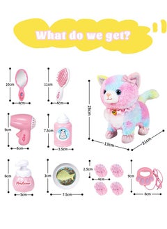 Garlo Interactive Electronic Plush Toy Walking and Barking Robot Cat Plush Cat Remote Control Kitten for Girls Colorful Cat Toy  - Image 2