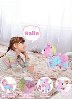 Garlo Interactive Electronic Plush Toy Walking and Barking Robot Cat Plush Cat Remote Control Kitten for Girls Colorful Cat Toy  - Image 3