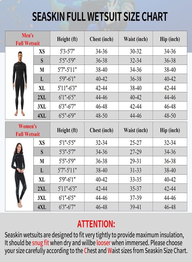 Seaskin Mens 3mm Shorty Wetsuit, Full Body Diving Suit Front Zip Wetsuit for Diving Snorkeling Surfing Swimming 3X-Large - Image 2