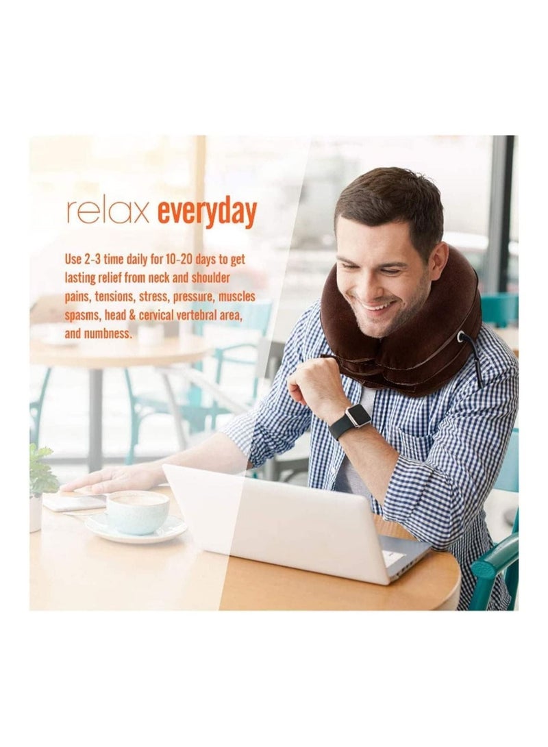 Yameem Neck Traction Pillow Neck Cervical Traction Collar Device for Neck Back Pain Relief  - Image 4