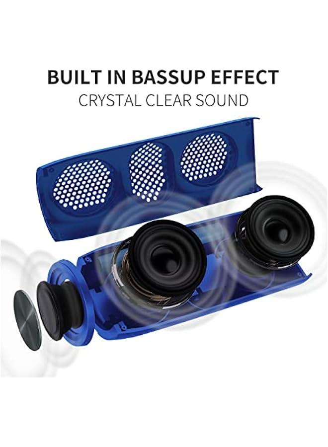 Bluetooth Speaker,MusiBaby M88 Speakers,Dual Pairing, Bluetooth 5.3,Loud Stereo Sound,Booming Bass,30H Playtime for Home& Outdoor Party,Beach,Portable Speaker,Gifts(Blue)  - Image 3