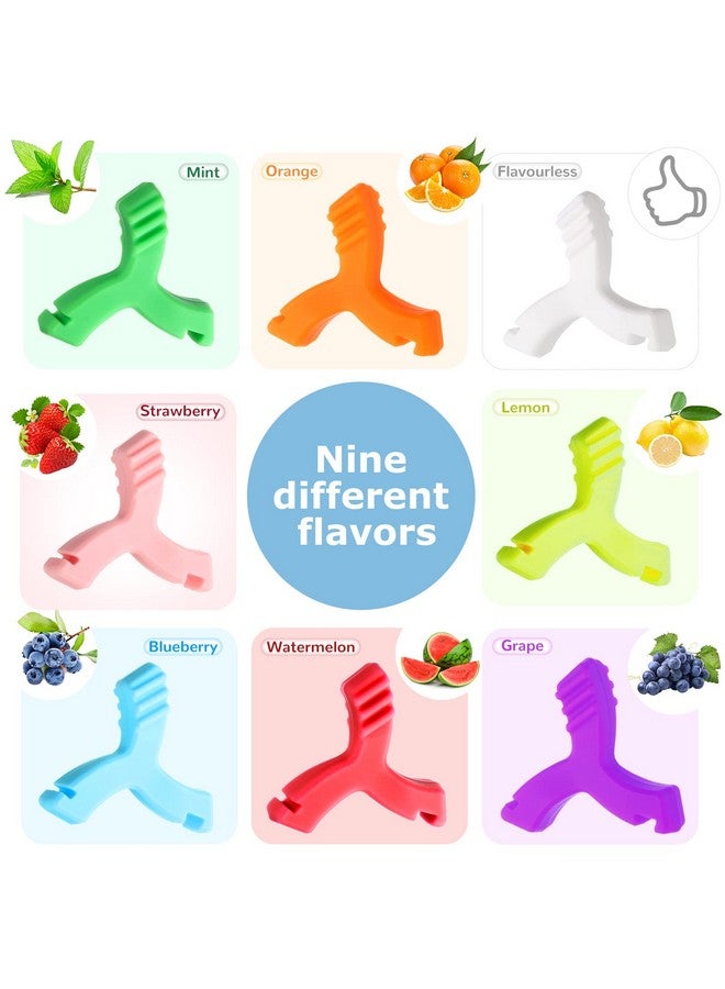 Nuanchu 8 Pcs Y Shaped Aligner Colorful Aligner Tray Seaters Teeth Aligners for Invisible or Metal Braces Aligner Teeth Aligner for Aligner Chompers, 8 Colors and Scents - Image 2