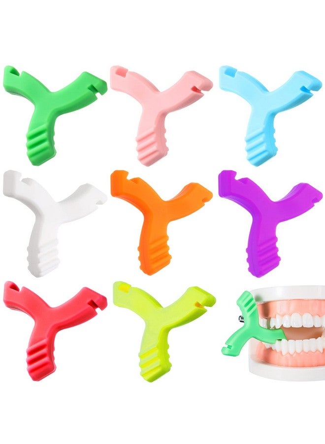 Nuanchu 8 Pcs Y Shaped Aligner Colorful Aligner Tray Seaters Teeth Aligners for Invisible or Metal Braces Aligner Teeth Aligner for Aligner Chompers, 8 Colors and Scents - Image 1
