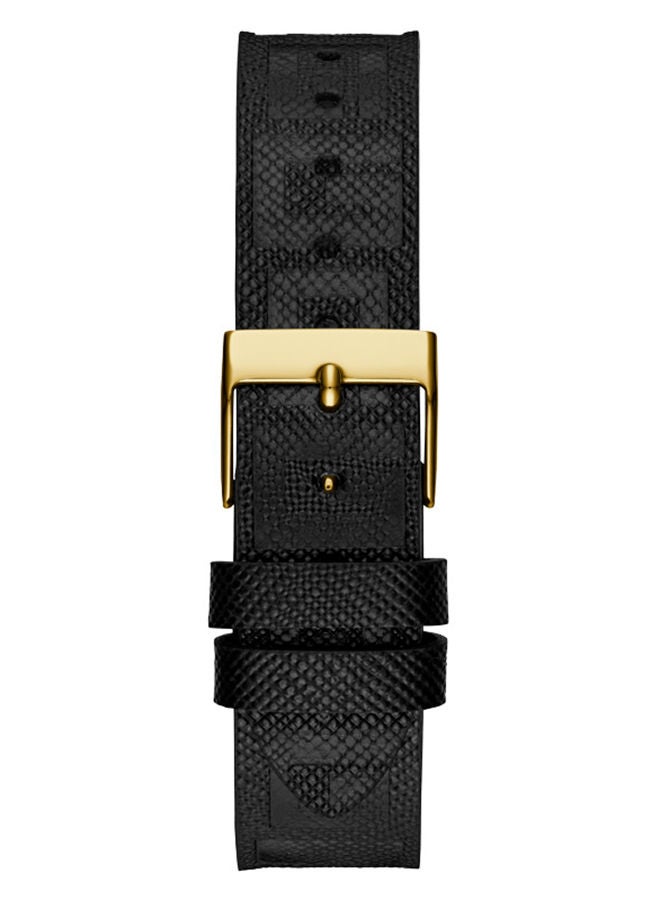 GUESS ساعة انالوج دائرية من الجلد الطبيعي للنساء GW0478L2 - 36 ملم - Image 3