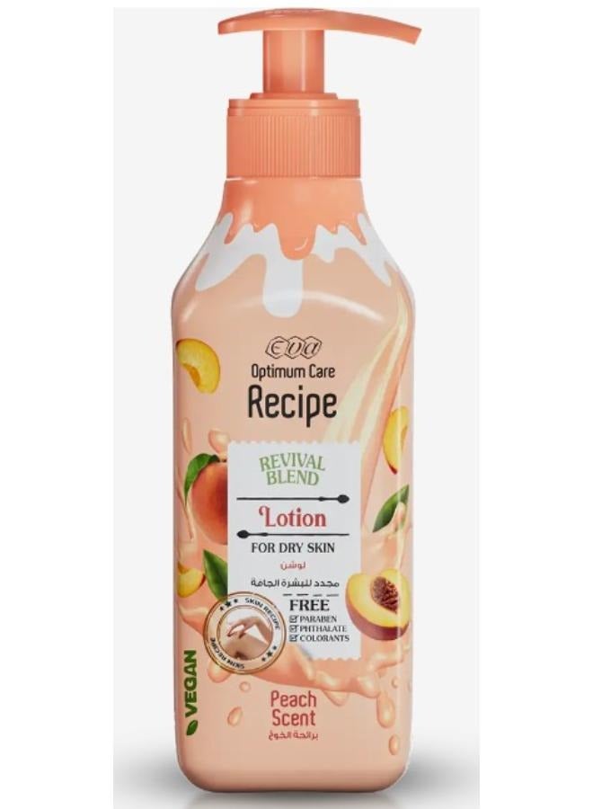 إيفا اوپتيموم كير ريسپي لوشن مجدد للبشرة الجافة  برائحة الخوخ 370 مل