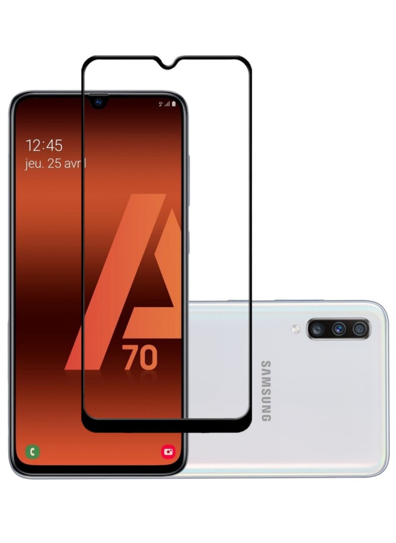 ACLIX Antistatic ESD Dustproof Premium Quality High Definition Tempered Glass Screen Protector Designed For Samsung Galaxy A70 - Image 1
