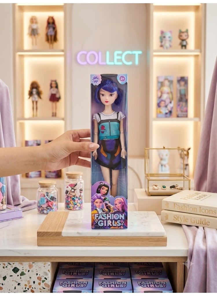Cyber Pop Fashion Doll | Cyber Pop Doll for Girls | Modern Fashion Doll | Fashion Doll for Girls | Stylish Fashion Doll | Trendy Fashion Doll | Colorful Hair Doll | Modern Style Doll | Dress-Up Fashion Doll | Doll Toy for Girls | Collectible Fashion Doll | Gift Doll for Girls | Girls Toys | Fashion Doll | Cute Doll | Futuristic Fashion Doll | K-Pop Fashion Doll - Image 1