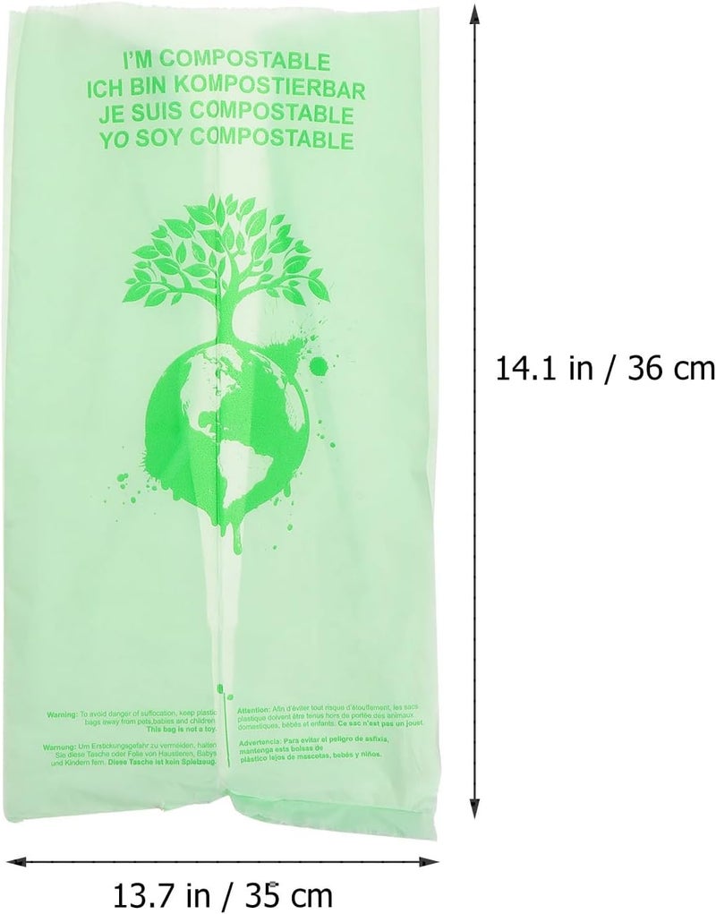 Ciieeo Biodegradable Corn Starch Garbage Bags Roll 50pcs 6l Flat Household Rubbish Bags Eco-friendly for Kitchen and Home Use - Image 2