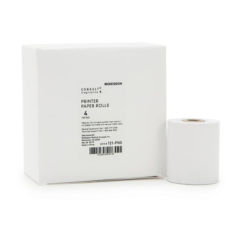 McKesson Printer Paper Rolls 120 Urine Analyzer, 4 Per Box