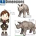Jet Creations 36 Long Inflatable Rhinoceros Toy Gray Rhino Beast Figure for Safari Party Decoration Wildlife Photo Prop Realistic Design Easy to Inflate 1 pc - Image 4