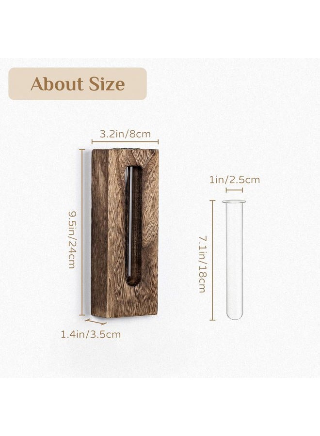 Walasis Wall Hanging Glass Planter Tubes - Propagation Station for Indoor Plants Hydroponic Plant Cuttings - Planters Gifts for Mom Wife Women Friend - Image 5