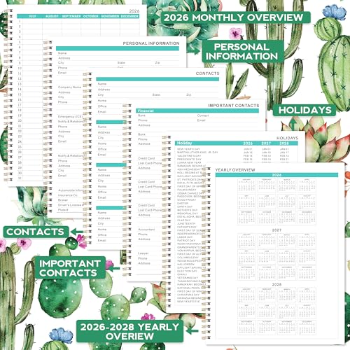 MaaIbok 2026 Monthly Planner/Calendar - Monthly Planner 2026, January 2026 - December 2026, 9" x 11", Calendar Planner with Tabs, Note Pages, Holidays, Back Pocket - Image 5
