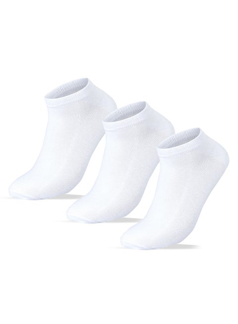 مجموعة من 3 شراب سوكيت  حريمى ابيض