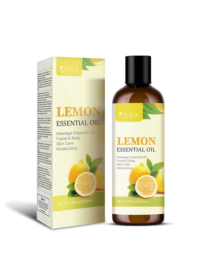RSNY Lemon Massage Oil - 200ml - Image 1