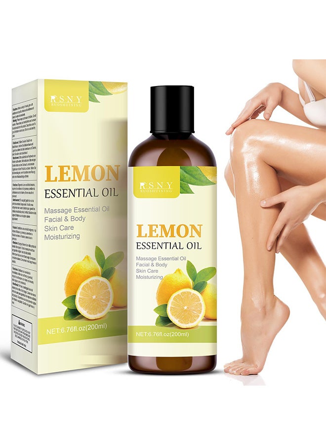 RSNY Lemon Massage Oil - 200ml - Image 2
