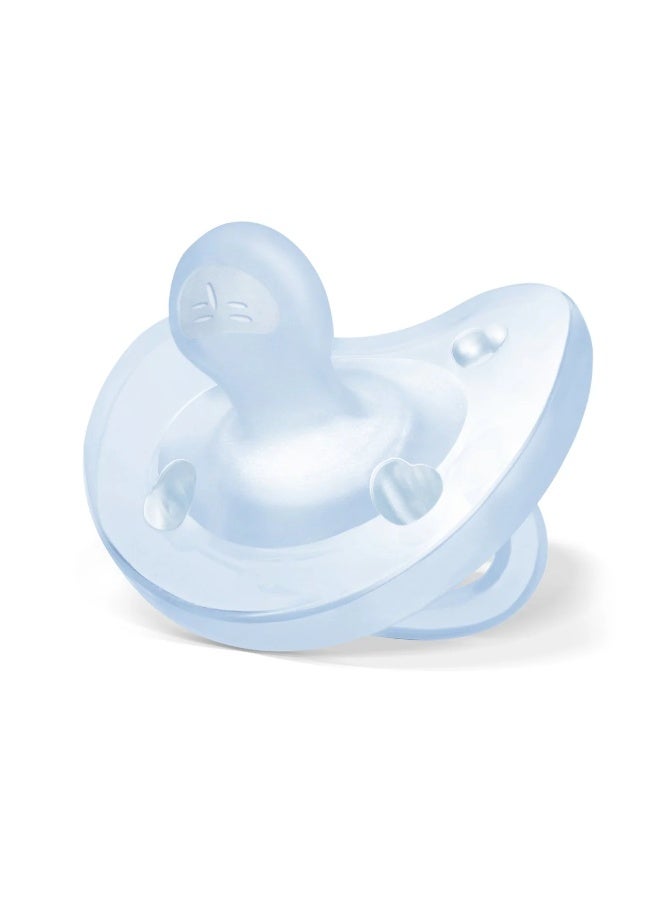 Chicco PhysioForma Soft Silicone Pacifier 2-6m Blue x1 - Image 1