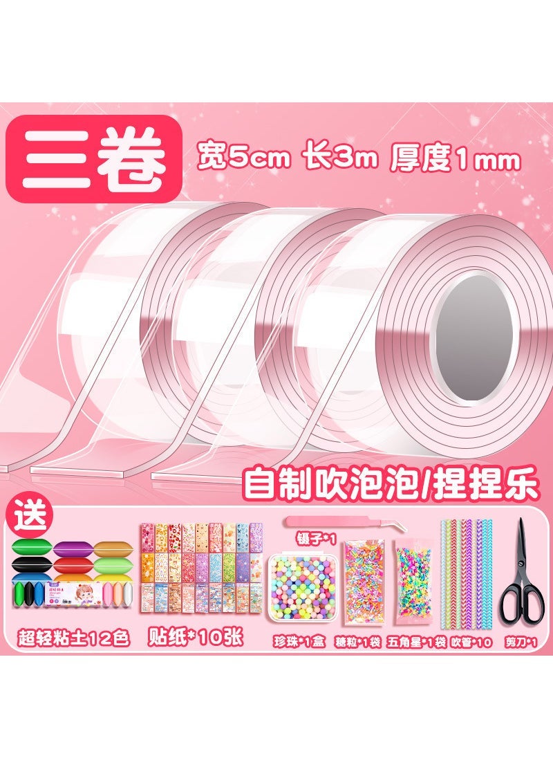 Arabest Bubble blowing decompression artifact nano tape special water ball homemade nano glue hollow bubble pinch music material package - Image 1