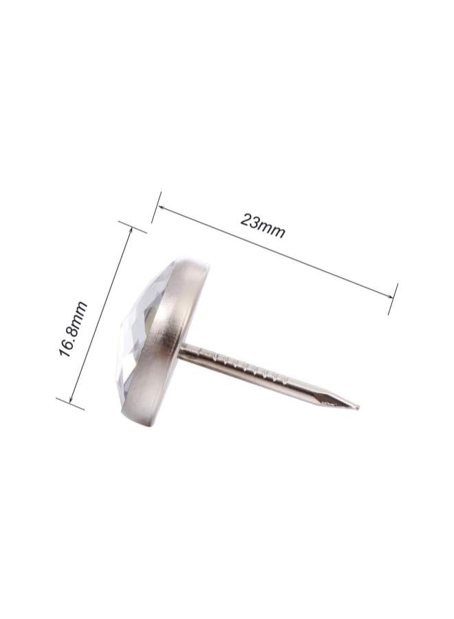 klarako 100pcs Upholstery Decorative Tacks Furniture Sofa Thumb Tacks Nails Pins for Upholstered Furniture Sofas Chairs (16.8mm)  - Image 2