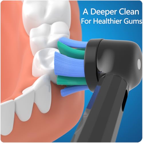 KHBD 8 Pack Replacement Toothbrush Heads Compatible with Oral B iO, Brush Heads for Oral-B iO 2/3/4/5/6/7/8/9/10/7G Series, with Covers, Black - Image 3