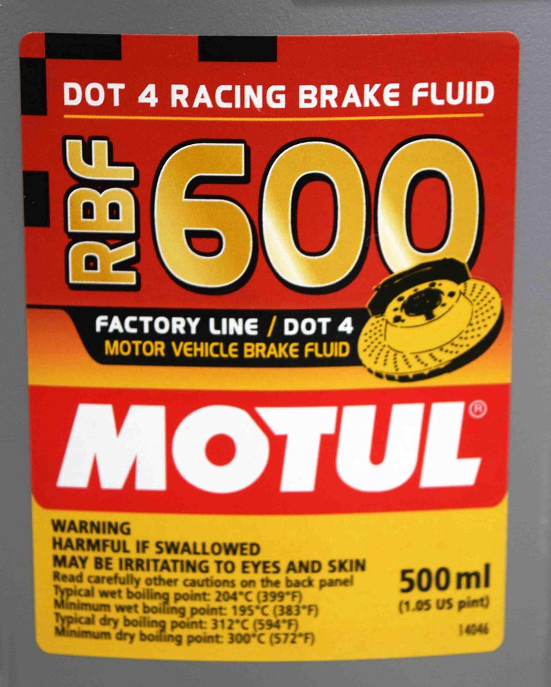 Motul MTL100949 8068HL RBF 600 Factory Line Dot-4 100 Percent Synthetic Racing Brake Fluid-500, 300. ml, 4 Pack - Image 5
