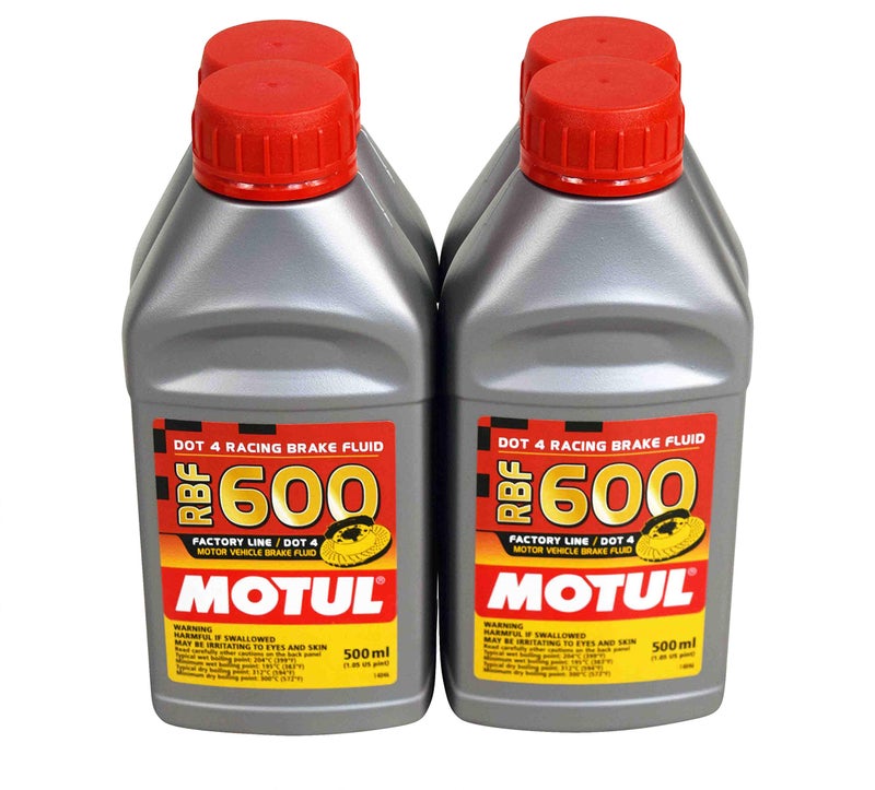 Motul MTL100949 8068HL RBF 600 Factory Line Dot-4 100 Percent Synthetic Racing Brake Fluid-500, 300. ml, 4 Pack - Image 1