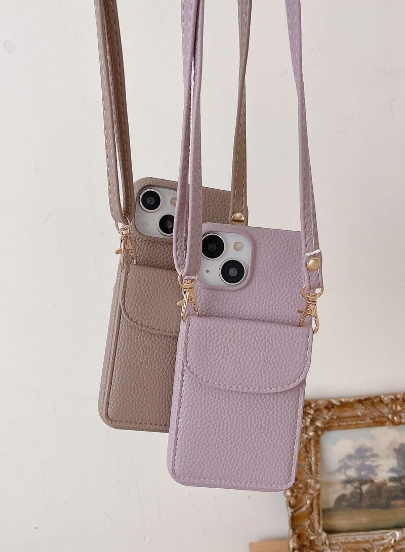 Suteni Back Cover Card Slots Leather Phone Case for iPhone - Image 2