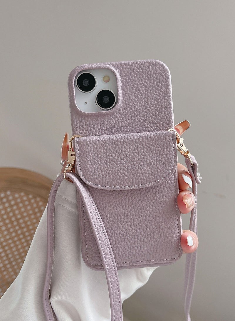 Suteni Back Cover Card Slots Leather Phone Case for iPhone - Image 1