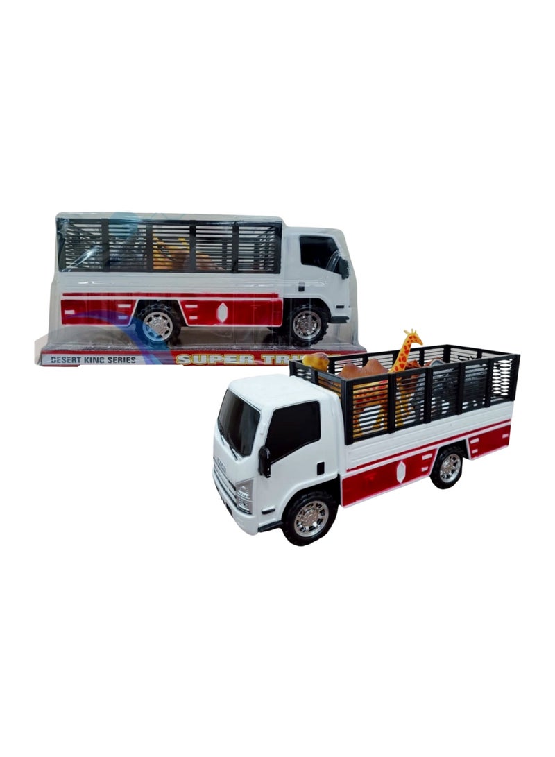 Die Cast Alloy Farm Animals Carrier Truck Toy 
