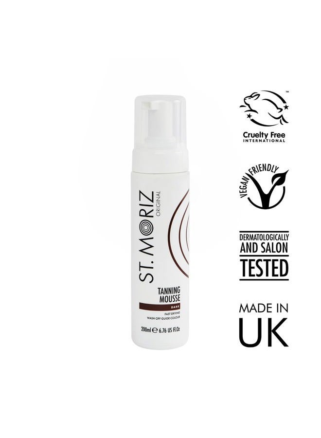 St. Moriz St Original Instant Tanning Mousse Fast Drying Vegan Fake Tan, Dark, 200 ml - Image 3