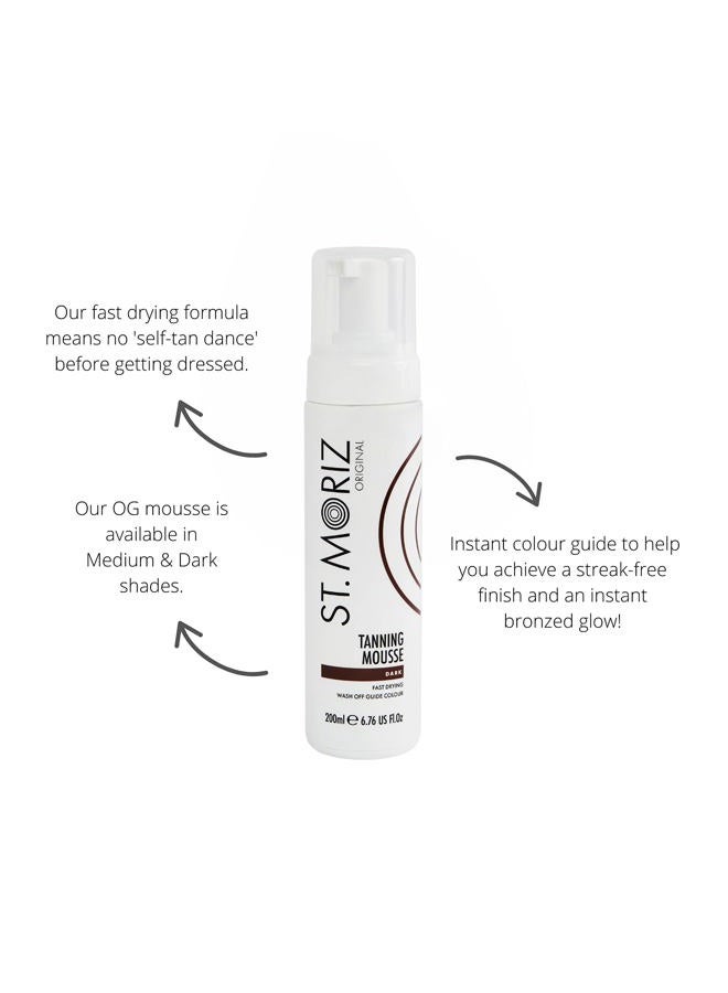 St. Moriz St Original Instant Tanning Mousse Fast Drying Vegan Fake Tan, Dark, 200 ml - Image 2