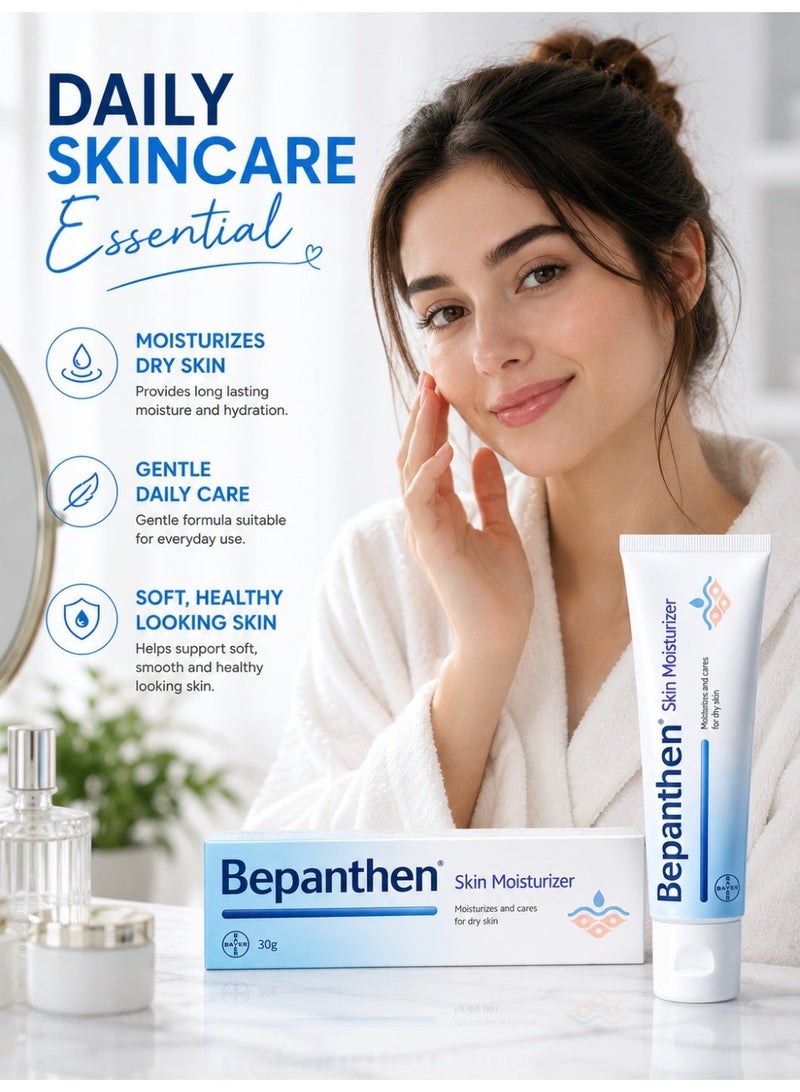 Bepanthen Skin Moisturizer Cream, Hydrating for Dry and Damaged Skin with Niacinamide and Provitamin B5, 30g - Image 3