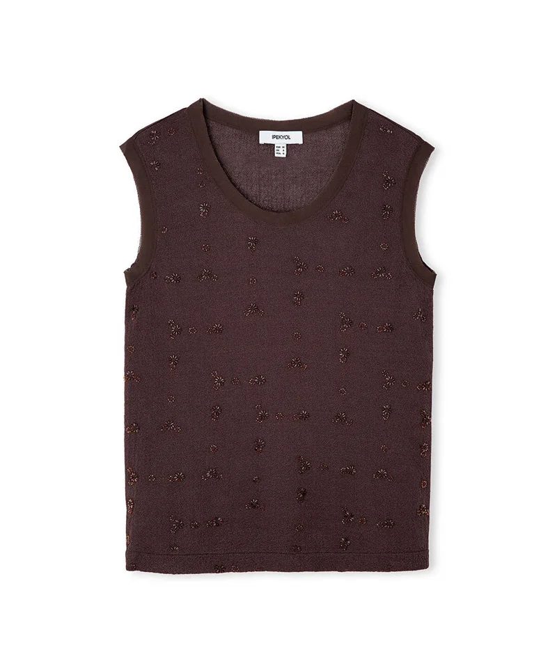 Ipekyol  Embellished Combination Knit Top for Women | Best Price UAE