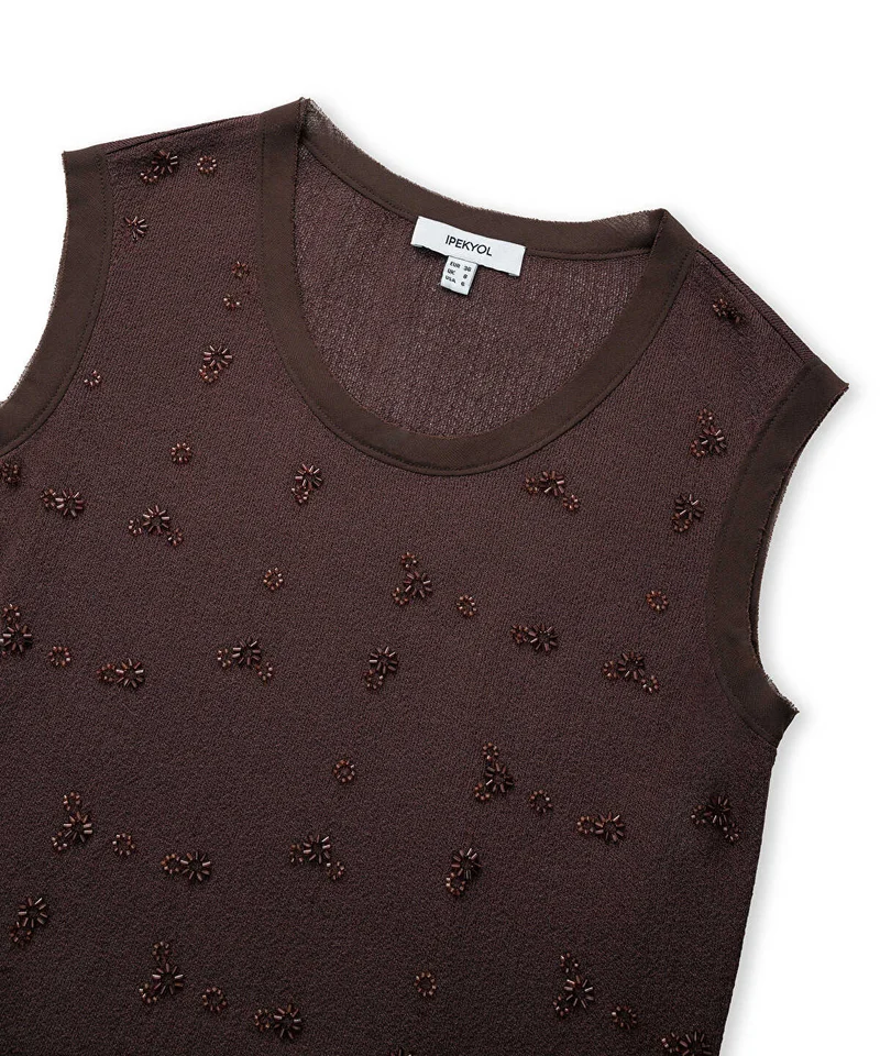Ipekyol  Embellished Combination Knit Top for Women | Best Price UAE