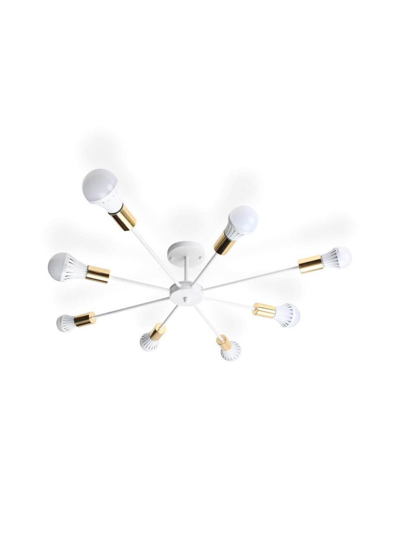 Cluc Steco Chandelier - 8 Branches - White  - Image 2