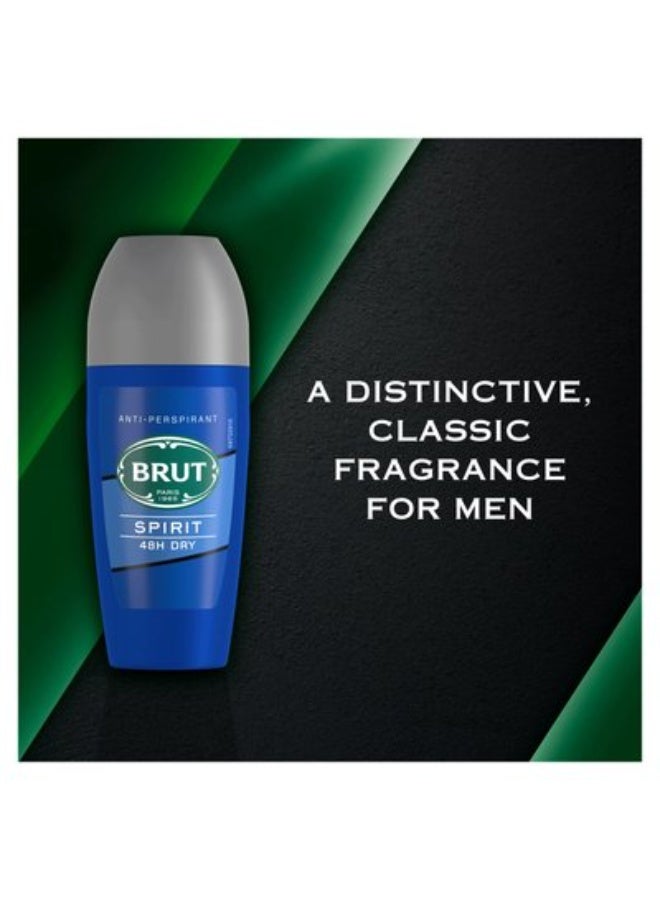 BRUT Spirit Antiperspirant Roll On Deodorant 50ml - Image 2