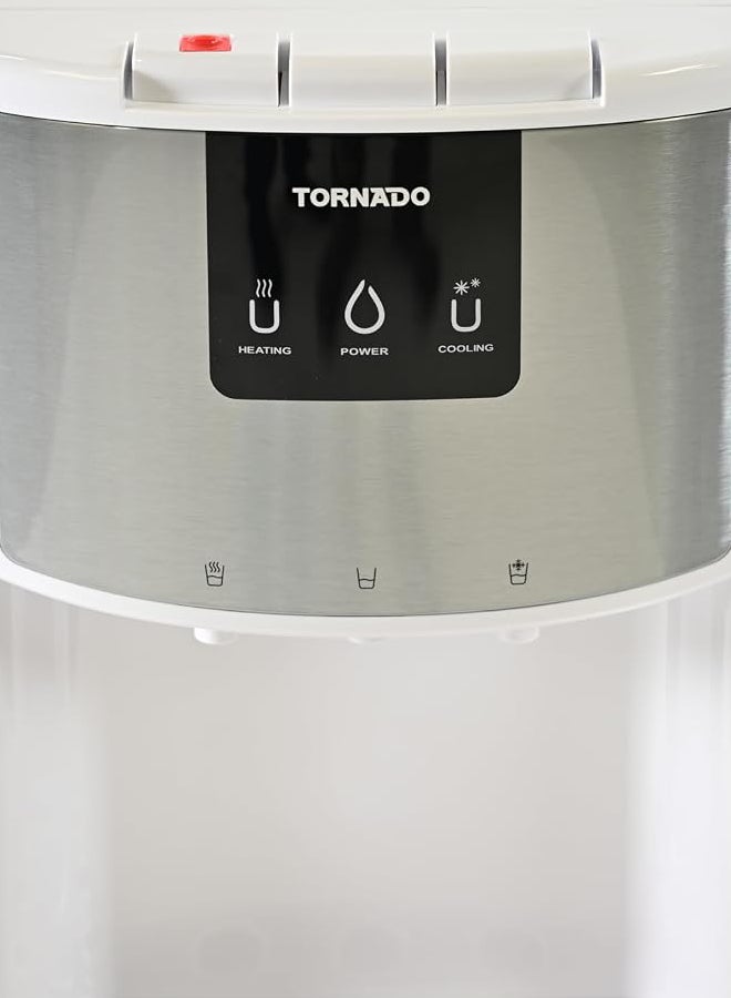 Tornado Water Dispenser Top Loading with Bottom Cabinet Hot & Cold 3 Taps White TWD-L3T3RE-W TWD-L3T3RE-W white - Image 3