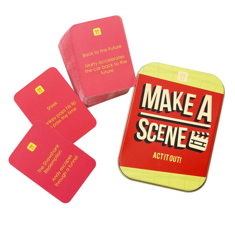 Talking Tables Talking Tables Acting Party Game Famous Movie Scenes Trivia Cards Family Fun | 2+ Players - Image 1