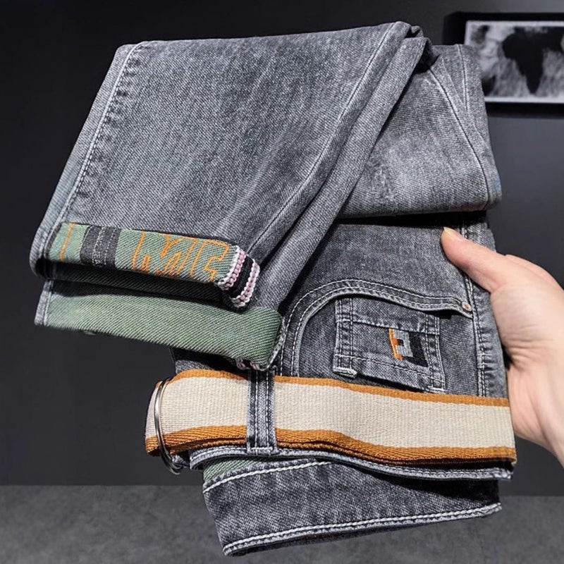 Unisex Classic Denim Jeans Loose Fit Daily Outdoor Wear - Image 3