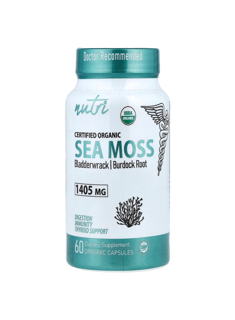 Nutri, Organic Sea Moss, 60 Organic Capsules