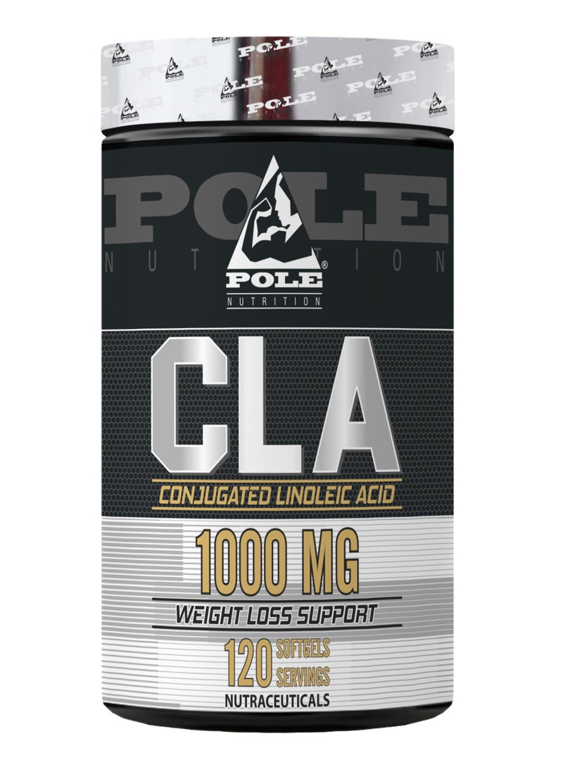 POLE NUTRITION - CLA 1000mg 120 Softgels - Lean Muscle & Fat Loss Support - Image 1