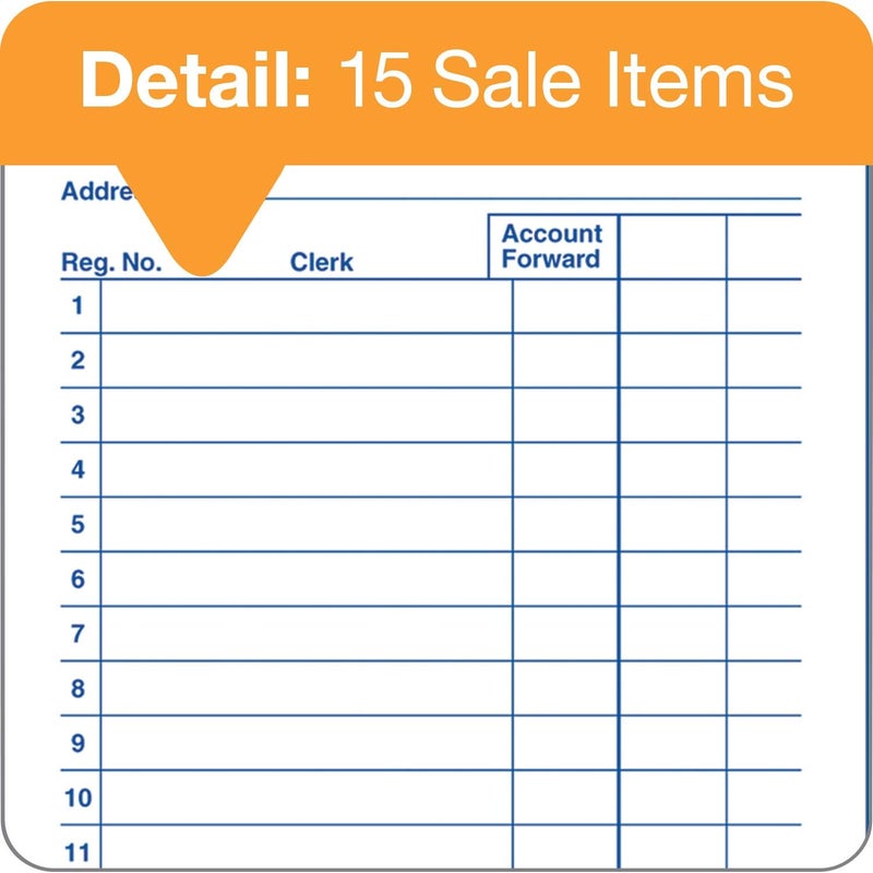 Adams General Purpose Sales Book - 3 Pack, 2-Part Carbonless, 50 Sets per Book, 3-11/32 x 5-5/8 Inches - Image 5