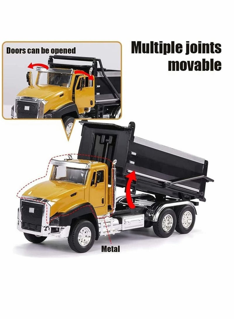 Y&D Model Toys Cars, 3 Pack of Diecast Engineering Construction Vehicles, Metal Collectible Pull Back Car with Opening Doors for Boys and Girls (Dump Truck, Digger, Mixer Truck) - Image 3