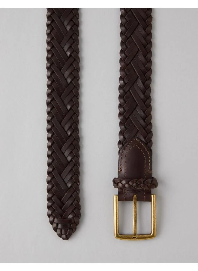 American Eagle AE Braided Leather Belt
