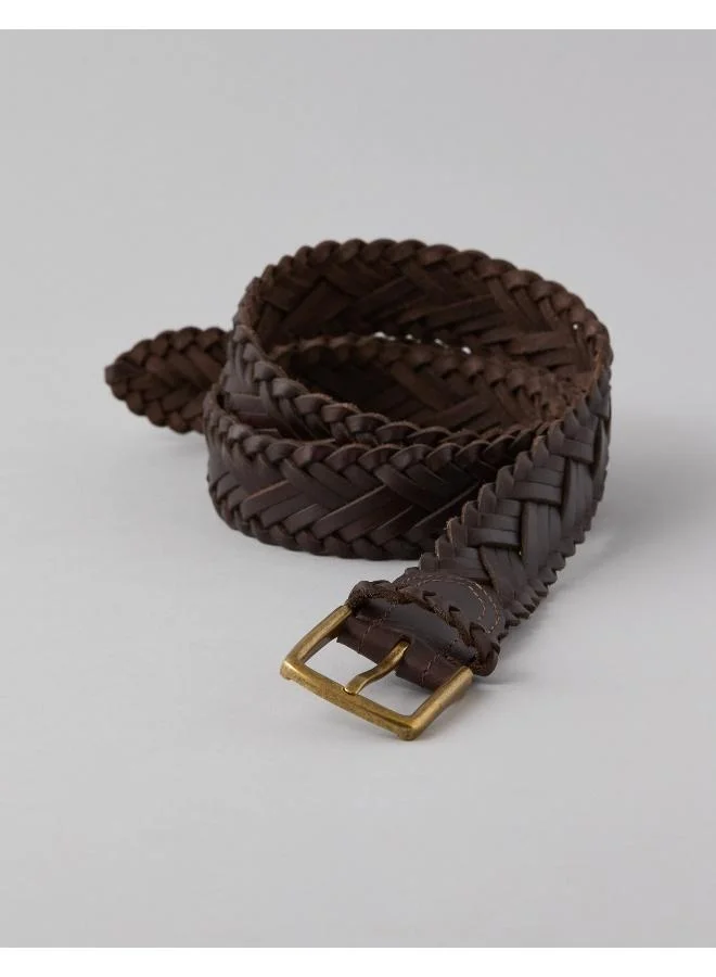 American Eagle AE Braided Leather Belt