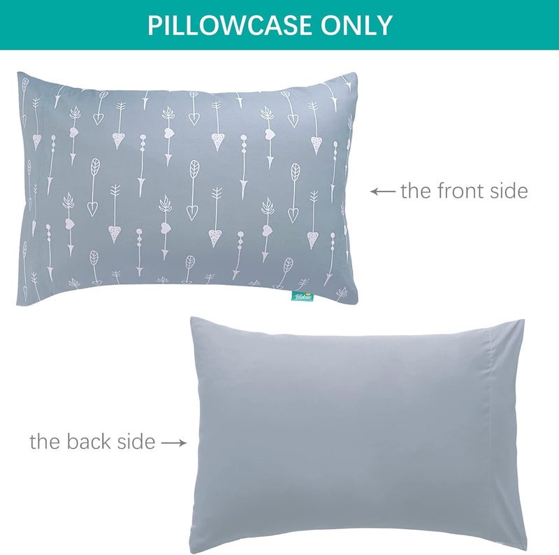 Biloban 3-Piece Toddler Sheet Set Microfiber, Toddler Bedding Set Includes Crib Mattress Sheet, Flat Sheet and Envelope Pillowcase, Silky Soft, Breathable and Lightweight, Arrow - Image 4