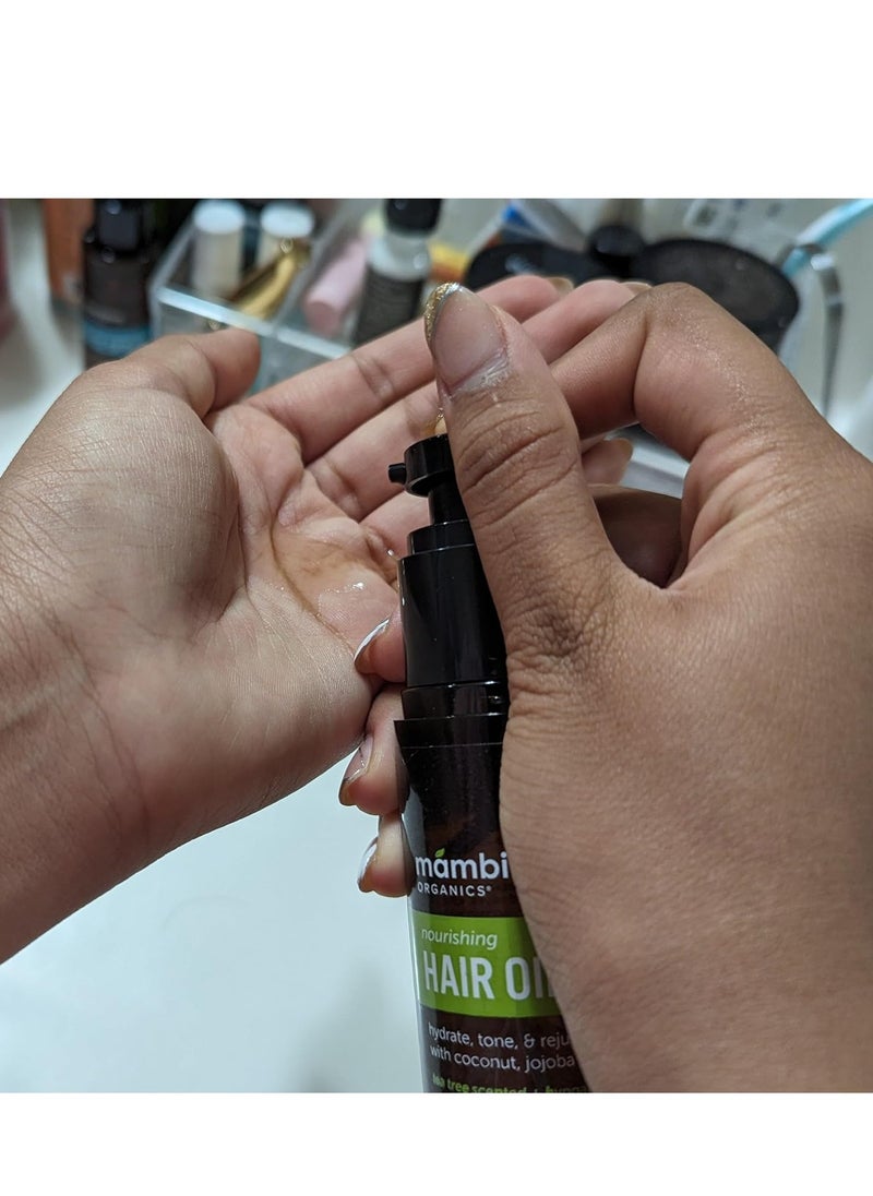 Mambino Organics Mambino Organics Elixir Hair Oil – Organic, Pure Blend of Moroccan Argan, Rosemary, Tea Tree & Castor – Hair Strengthening for Dry, Frizzy, Damaged Scalp – Cruelty-Free Hair Products, 2 fl oz  - Image 3