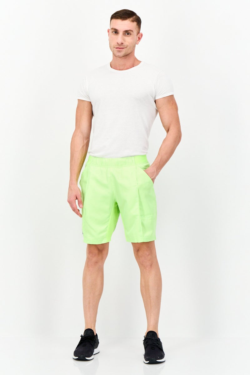 Adidas Men Sportswear Fit Tennis Shorts, Neon Green  - Image 2