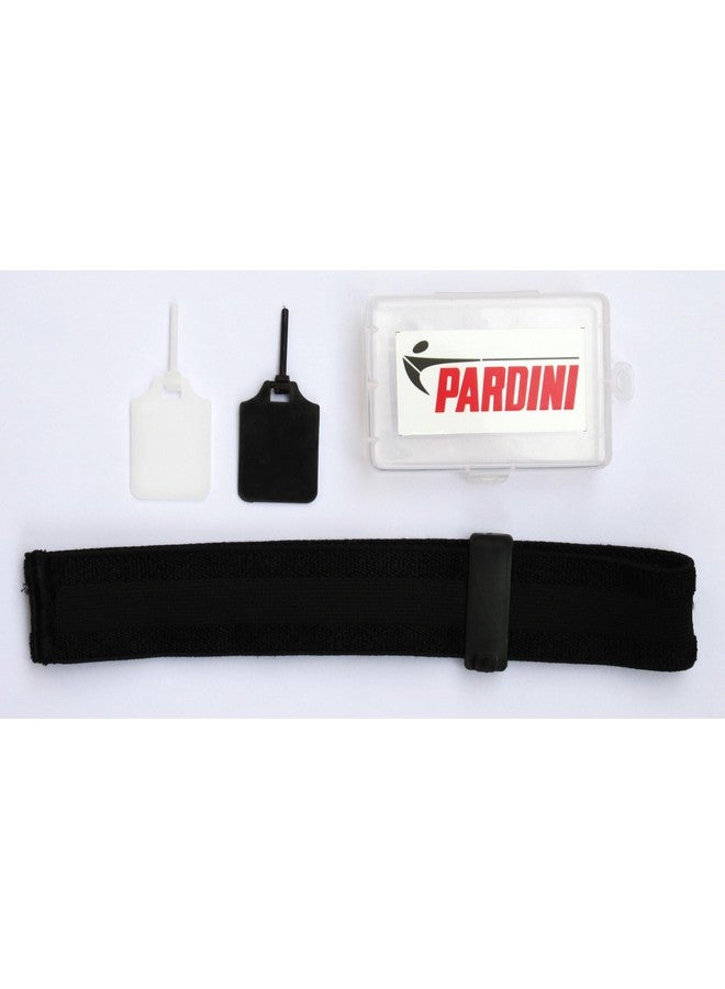 Pardini Sweat Absorbing Headband Eye Blinder with Flip-able Blinds (White & Black) - ISSF Standard, Non-Reflective Matte Finish, Clip-On Design, Plastic Case - Pack of 1 - Image 2