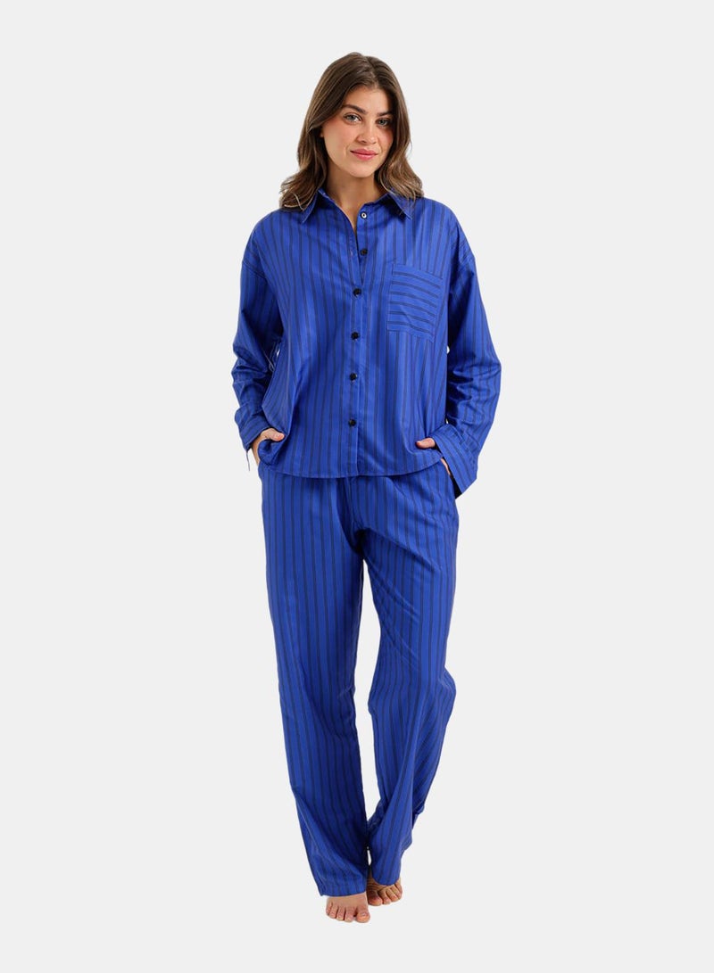 Carina Striped 3-Piece Pajama Set - Image 1