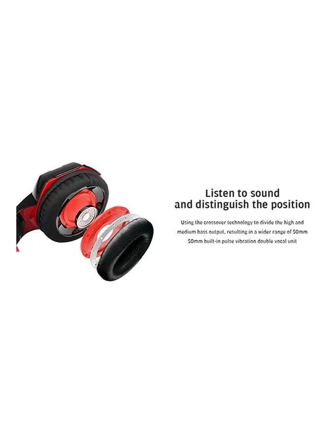 7.1 Surround USB Vibration Gaming Headset Headband Headphones With Mic  - Image 3